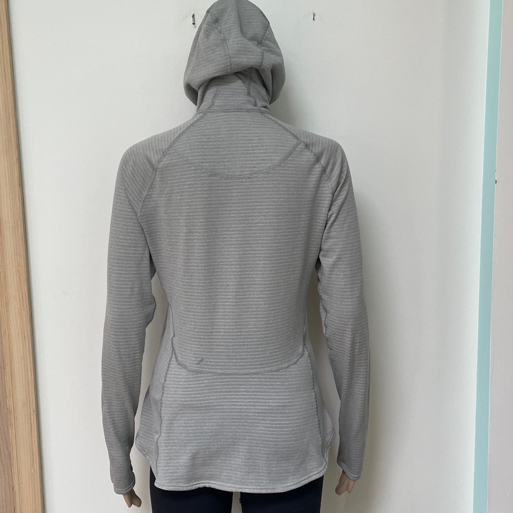 Patagonia Capilene® 4 Expedition Weight 1/4-Zip Gray Hoody Size Medium - Picture 6 of 9
